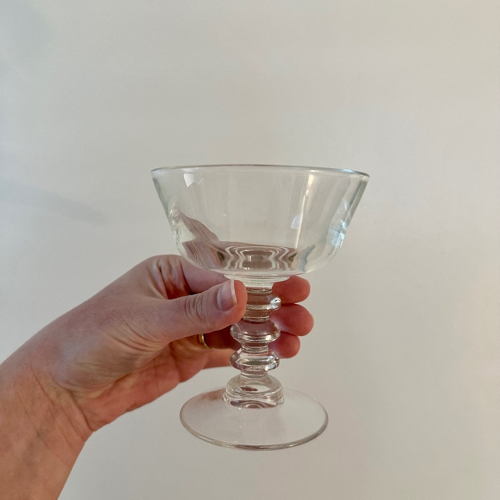 JAVIT Cherish-Empire Glass Champage/Sherbet Stem
